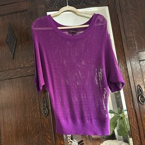 Cute purple knitted top for layering